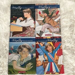American girl Molly’s reading books